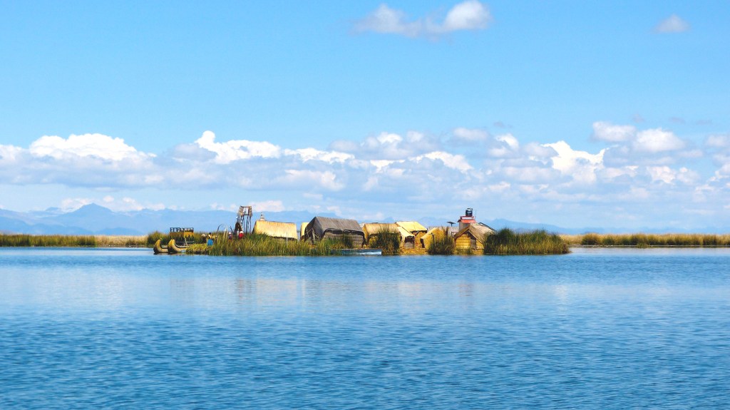 As ilhas flutuantes de Uros, em&nbsp;Puno